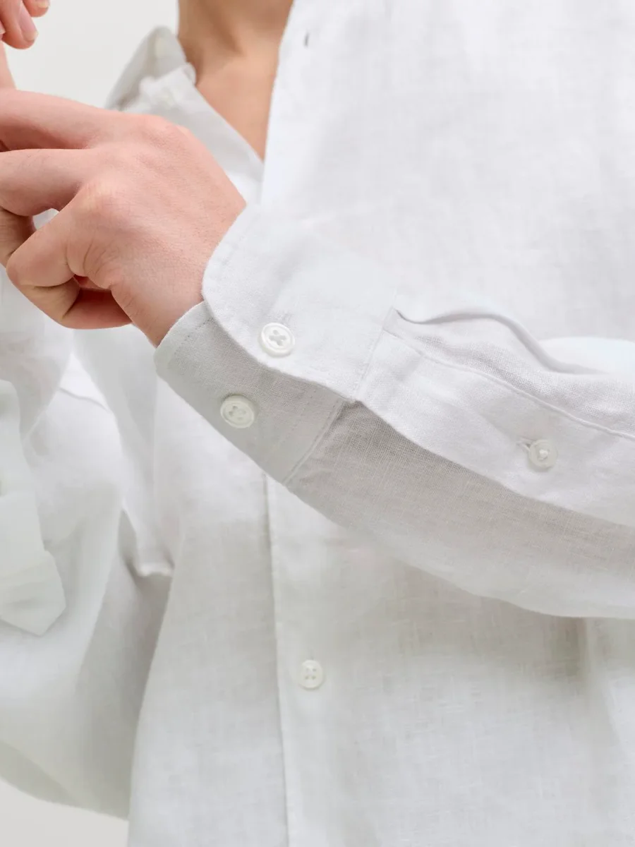 JPRBLALAWRENCE Shirt - Bright White - Imagen 6