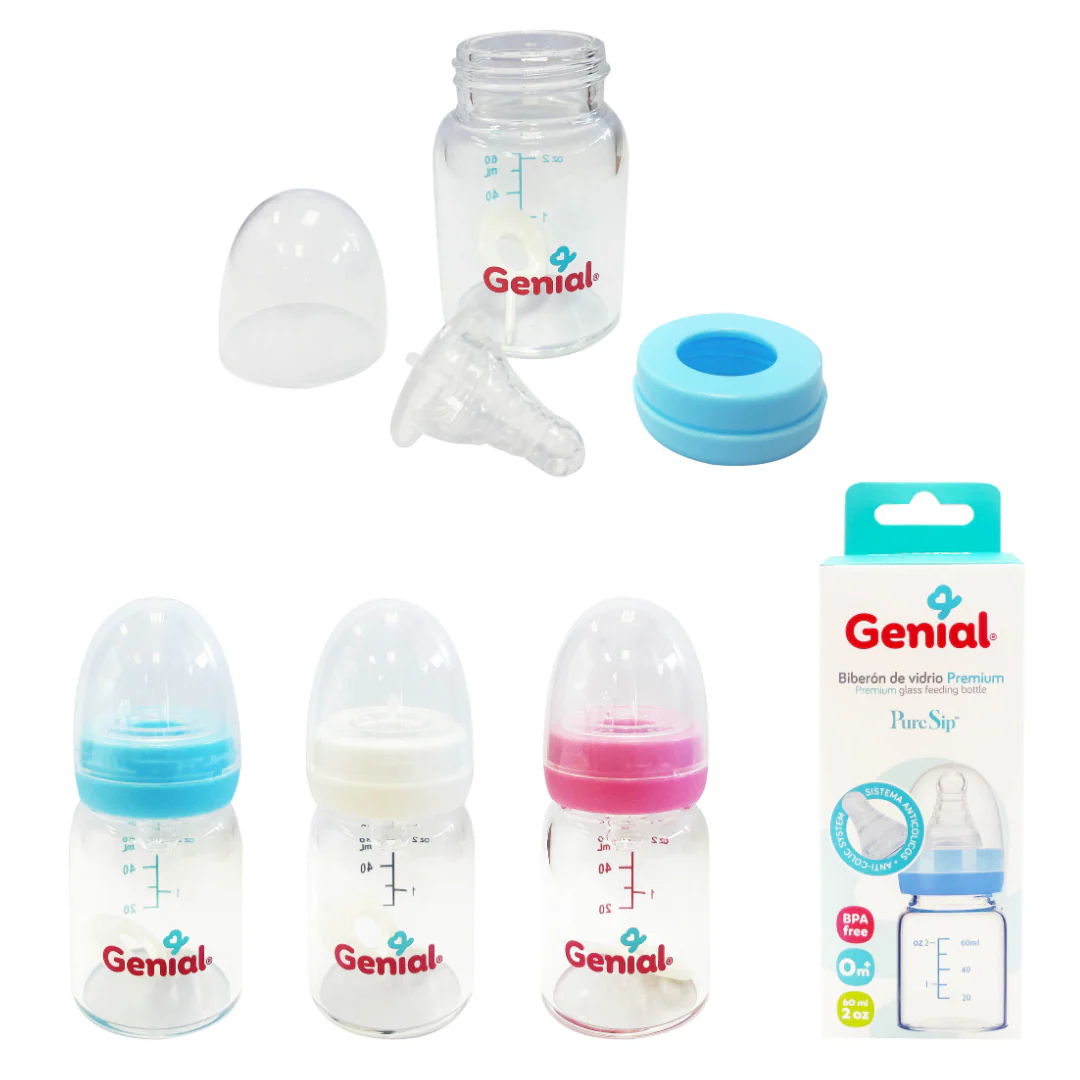 Biberón Para Bebés de Vidrio 2 Oz - Imagen 3