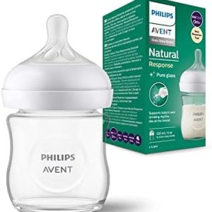 Biberón Natural Response de Vidrio 4oz 0m+