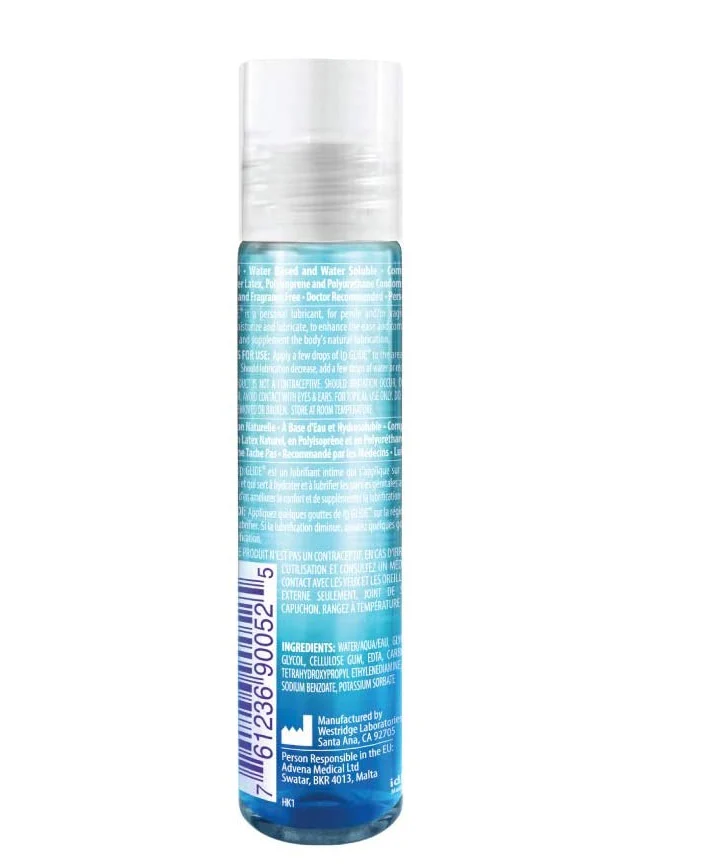 Lubricante Base Agua Hipóarlergico Id Glide 1oz Natural Pocket bottle - Imagen 4
