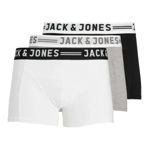 PACK DE BOXERS CORTOS SENSE - Light Grey Melange Detail:BLACK & WHITE