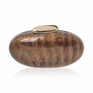 Clutch cofre café