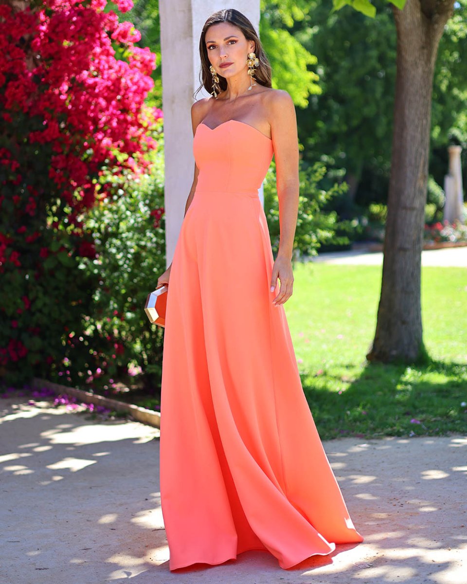Vestido Penélope mandarina - Imagen 3