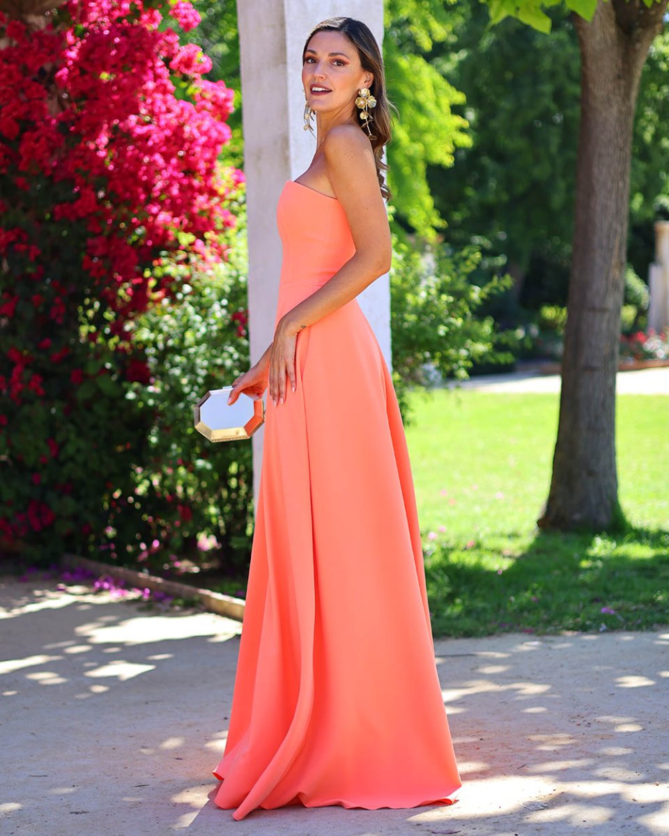Vestido Penélope mandarina - Imagen 4