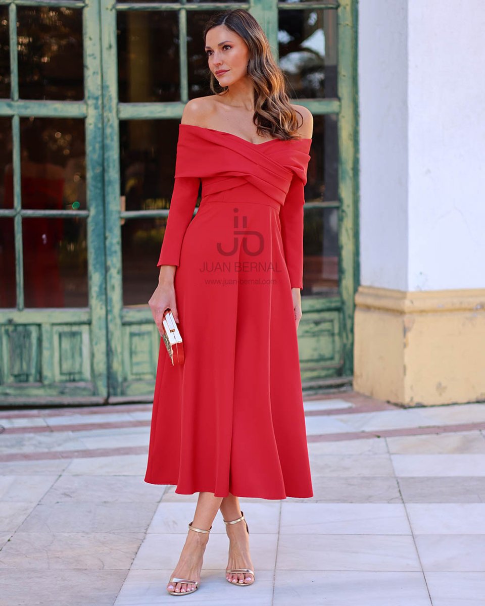 Vestido Denice rojo - Imagen 2