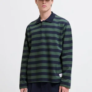POLERÓN LOOSE POLO LLECKER -Sky Captain Stripes:Sycamore