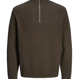 SWEATER WIDE TEJIDO CON CIERRE FREDERIKSBERG - Chocolate Torte