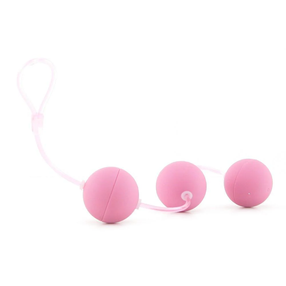 Triple First Time Bolitas Kegel Bola Ejercicios Piso Pelvico Control Vaginal Pink - Imagen 2