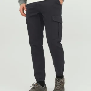 PANTALÓN CARGO SLIM TIRO MEDIO JOE - Black