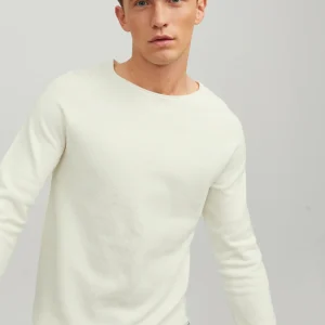 SWEATER BÁSICO TEJIDO HILL - Cloud Dancer