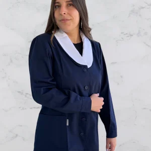 Delantal Pao para profesora azul