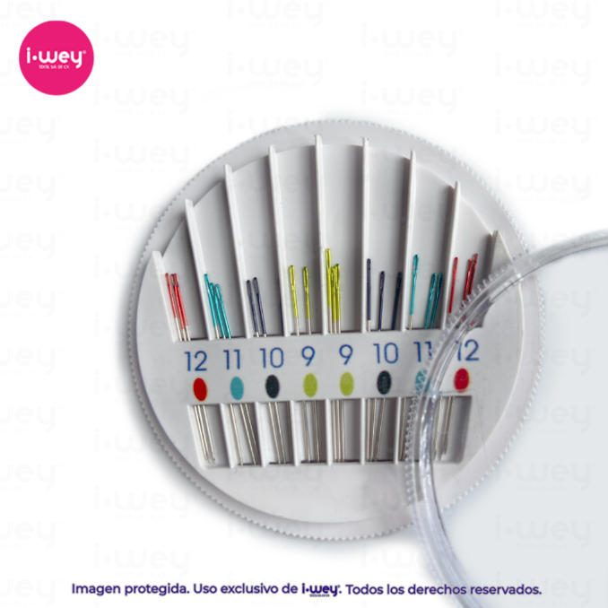 Agujas para Coser a Mano en Colores