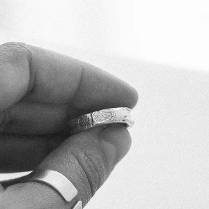 Anillo Huella Textura