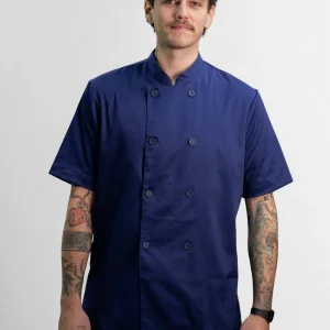 Chaqueta Cocinero en gabardina azul