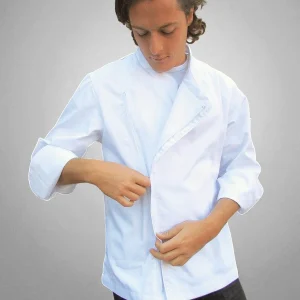 Chaqueta Milcao hombre con cierre blanca