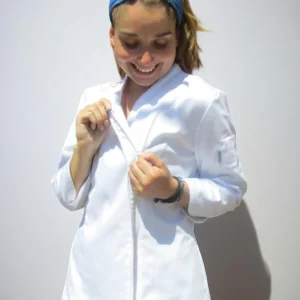 Chaqueta Milcao mujer con cierre blanca