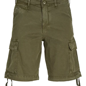 SHORT CARGO RELAXED TIRO ALTO TUCKER - Olive Night Detail:SOLID