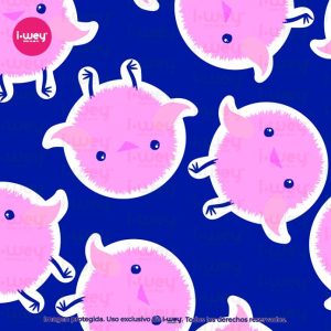Estampado Pollitos Traviesos