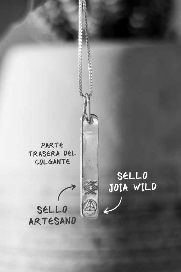 Collar Placa Textura Diagonal - Imagen 8