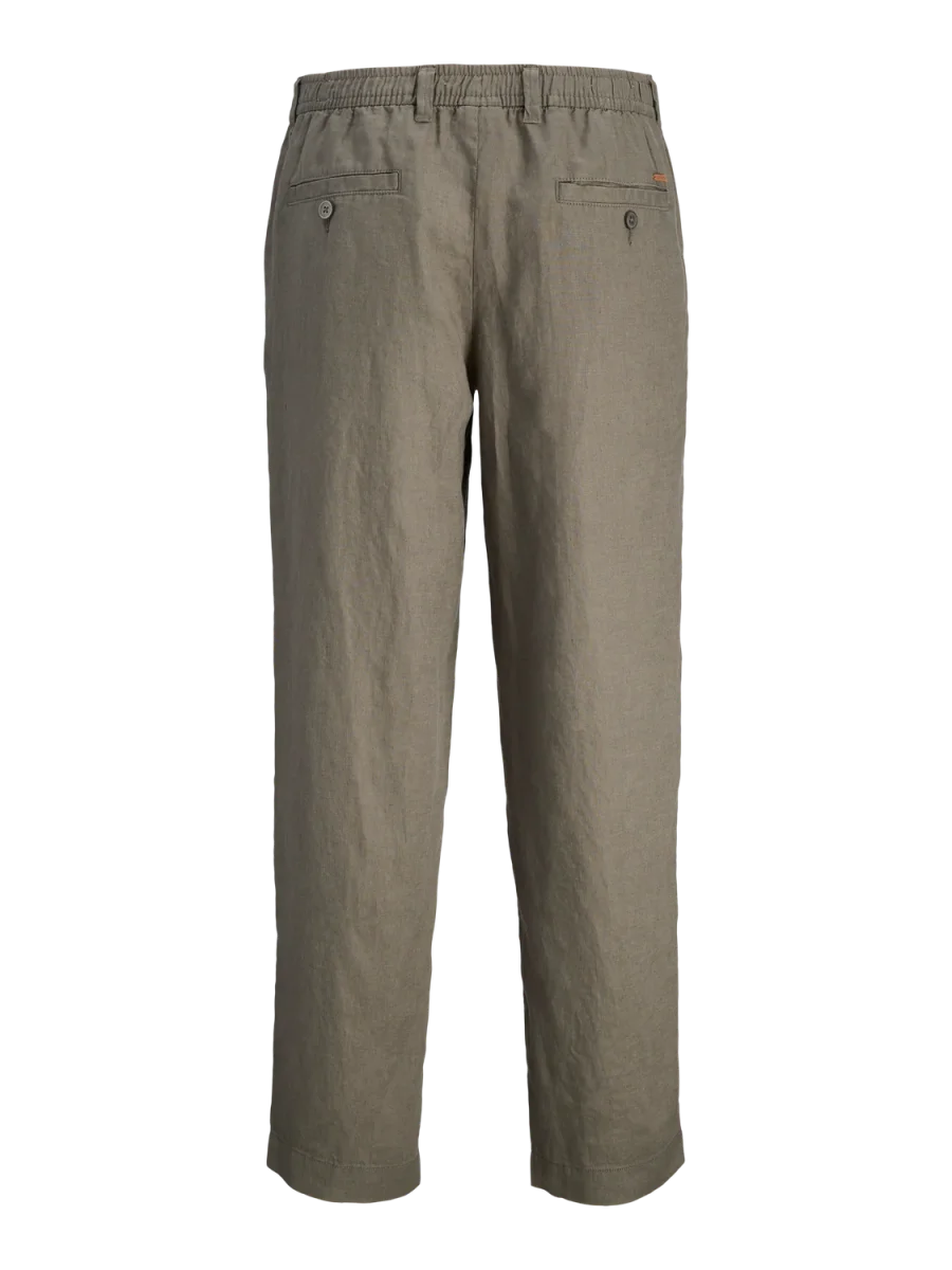 PANTALON CHINO DE LINO KARL - Tea Leaf - Imagen 8