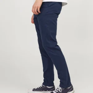Pantalón Chino ajustado azul oscuro - JPSTMARCO JJBOWIE NOOS