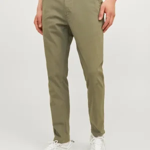 PANTALÓN CHINO SLIM TIRO MEDIO MARCO - Dusty Olive