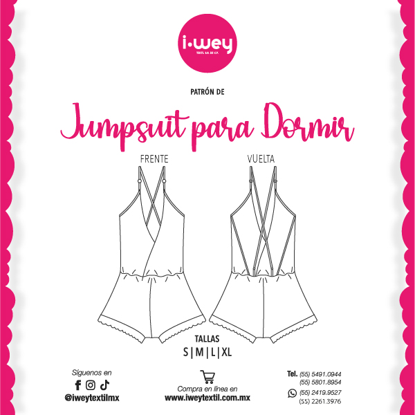 Patrón de Jumpsuit para Dormir - Imagen 2