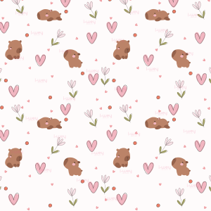 Estampado Loving Capybara