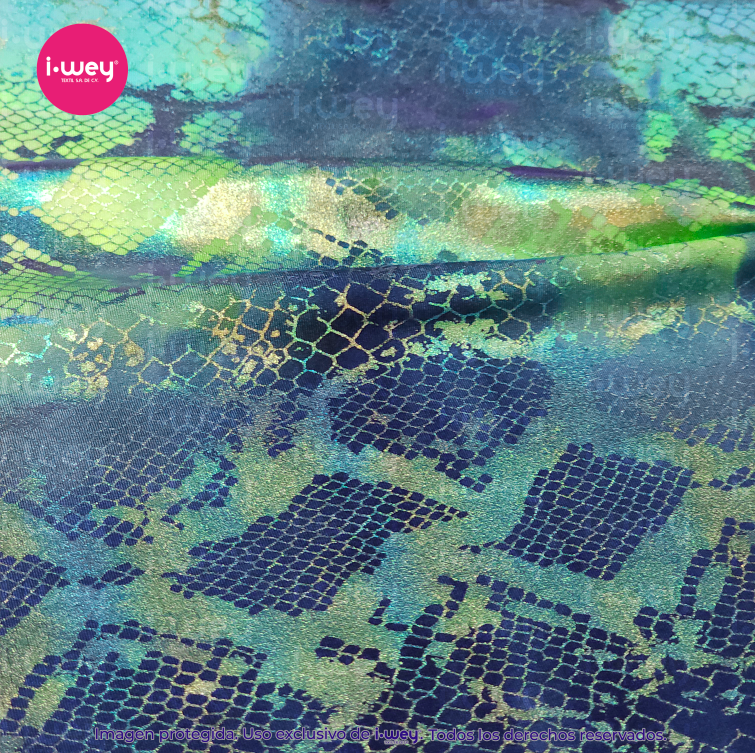 Licra Holograma Smoth Snake Tie Dye - Imagen 3