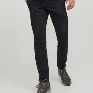 PANTALÓN CARGO SLIM TIRO MEDIO JOE - Black