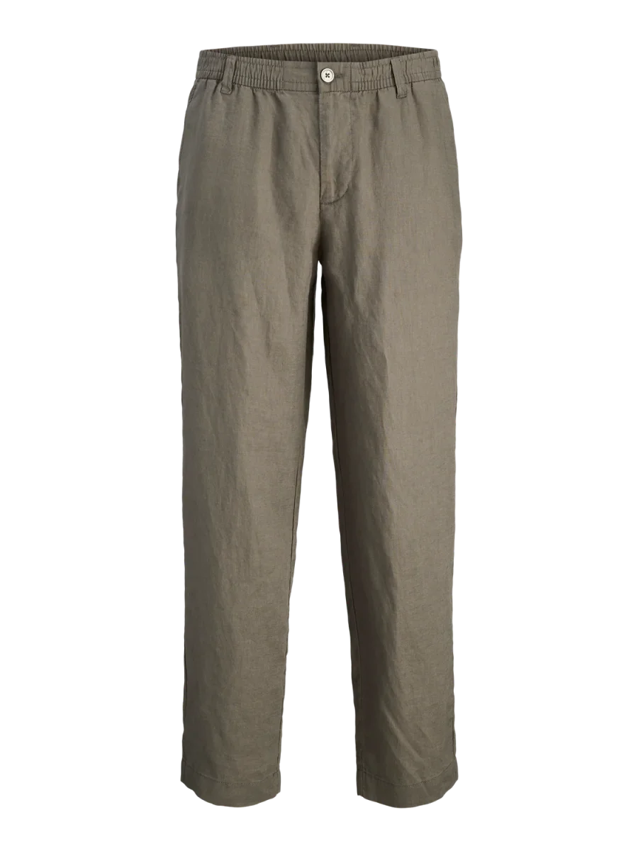 PANTALON CHINO DE LINO KARL - Tea Leaf - Imagen 7
