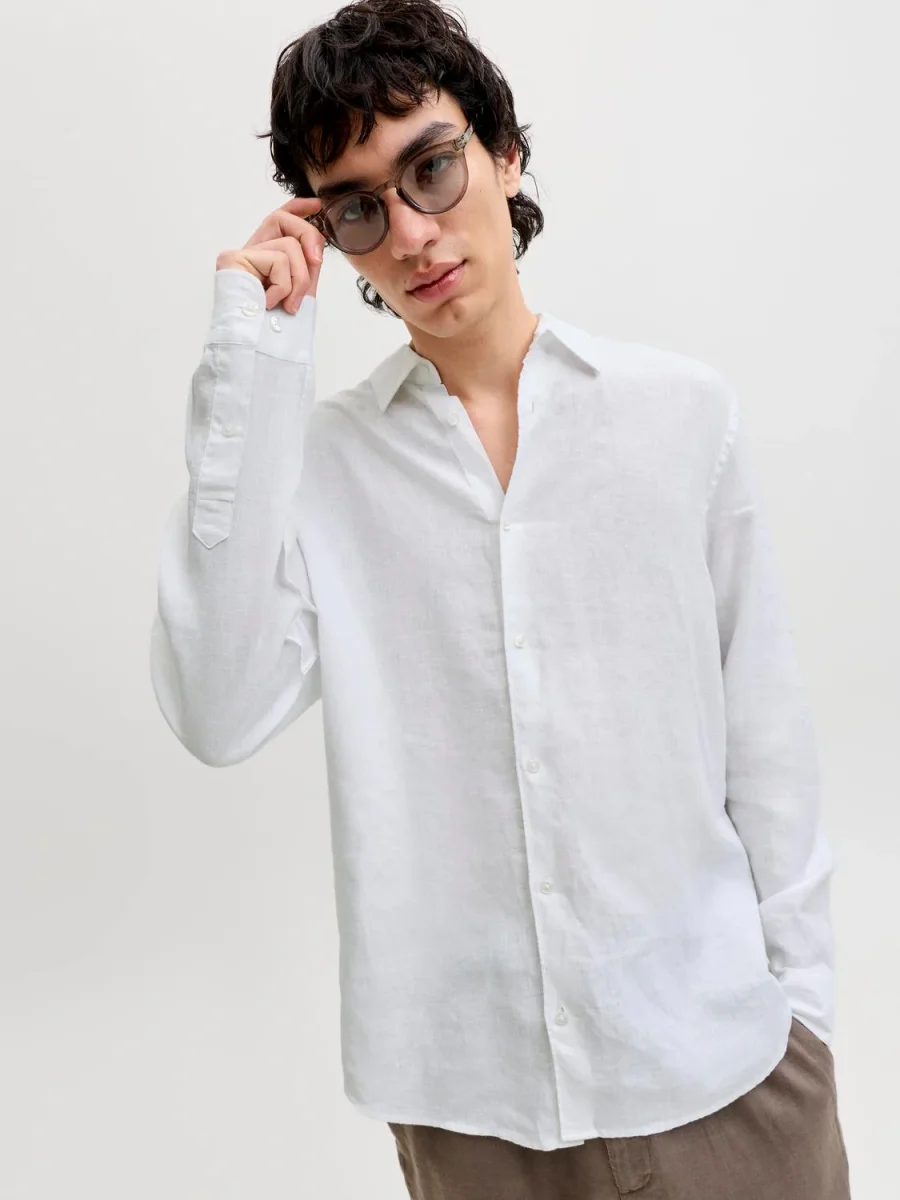 JPRBLALAWRENCE Shirt - Bright White - Imagen 2