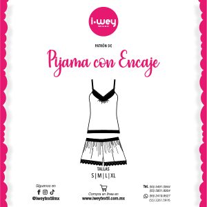 Patrón de Pijama con Encaje