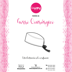 Patrón de Gorro Quirúrgico
