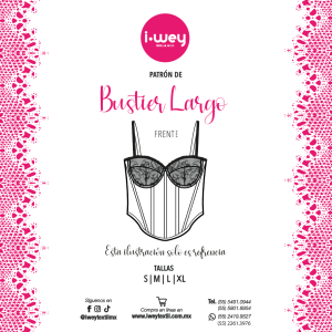 Patrón de Bustier Largo