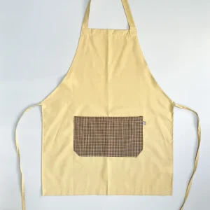 Pechera Carpintero unisex beige con escosés