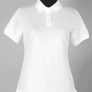 Polera Pique blanca Mujer