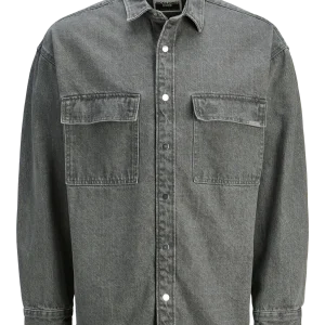 SOBRECAMISA WIDE DE JEAN CHROME - Grey Denim