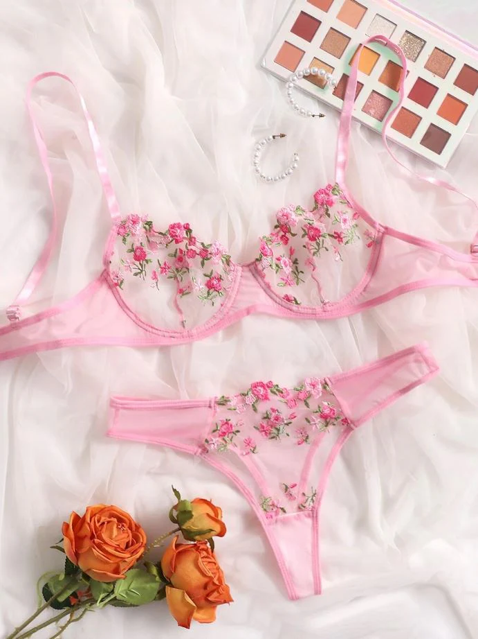 Set de lencería: Rose Lace Serenity - Imagen 2