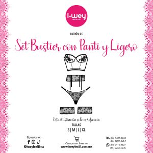 Set de Patrones de Bustier con Panty y Ligero