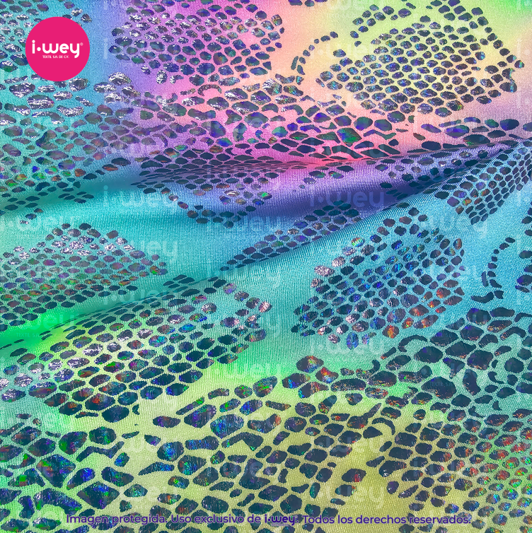 Licra Holograma Snake Tie Dye - Imagen 4
