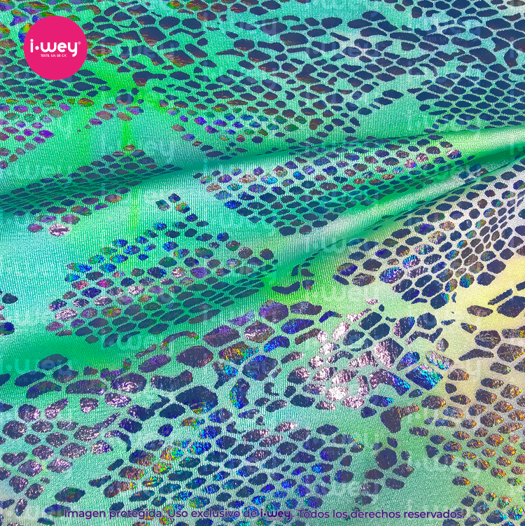 Licra Holograma Snake Tie Dye - Imagen 5
