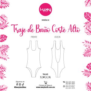 Patrón de Traje de Baño Corte Alto