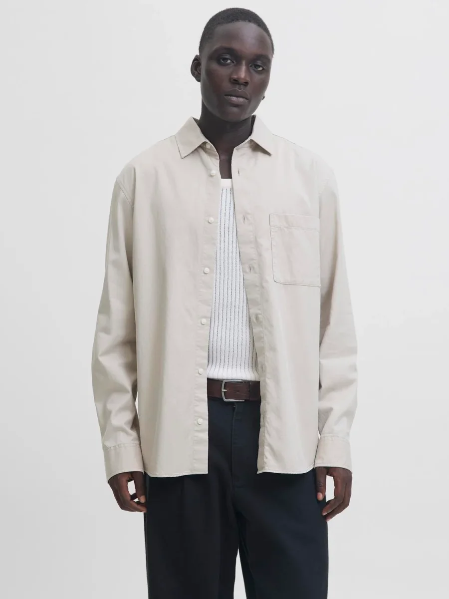 JPRBLASTANFORD Shirt - Silver Lining - Imagen 4