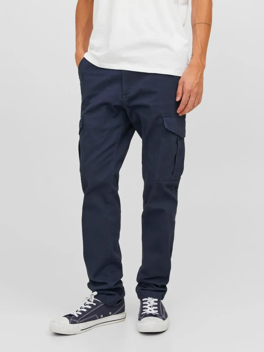 PANTALÓN CARGO SLIM TIRO MEDIO JOE - Navy Blazer - Imagen 4
