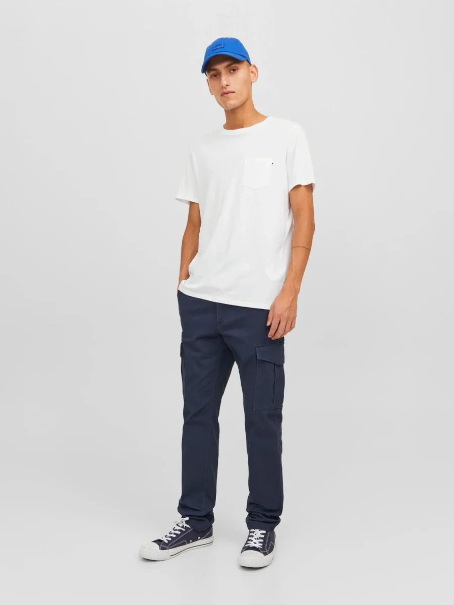 PANTALÓN CARGO SLIM TIRO MEDIO JOE - Navy Blazer - Imagen 5