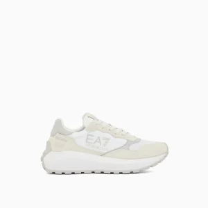 EMPORIO ARMANI SNEAKER WADER MESH NYLON PU SU WHITE QUIET GRAY 7X000341MZ589