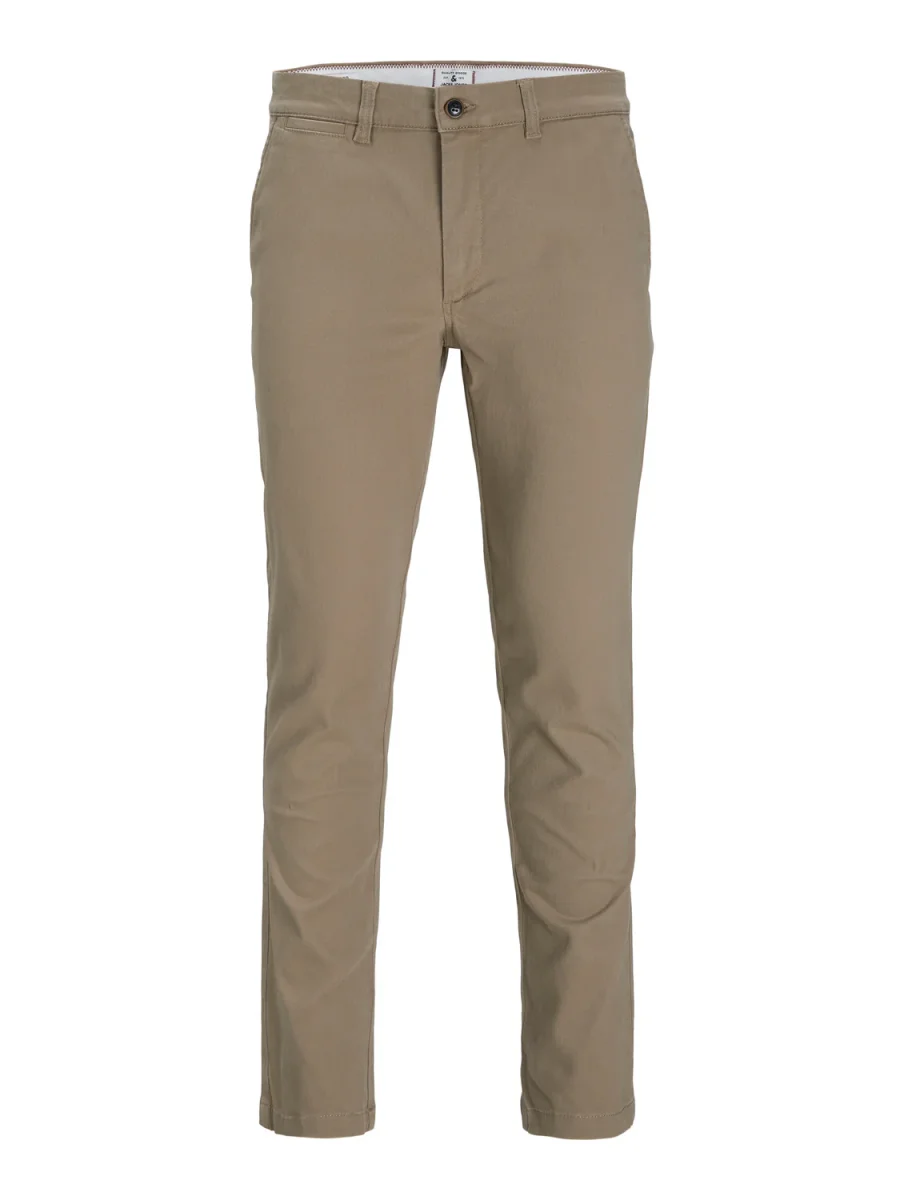PANTALÓN CHINO SLIM TIRO MEDIO MARCO - Beige - Imagen 8