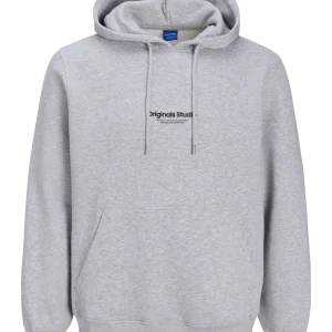 POLERÓN CON CAPUCHA RELAXED VESTERBRO - Light Grey Melange