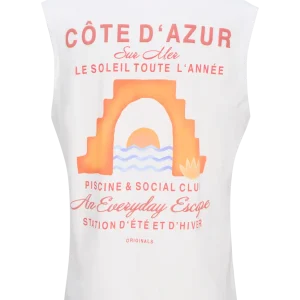 MUSCULOSA OVERSIZE ESTAMPADA CANGGU-Bright White